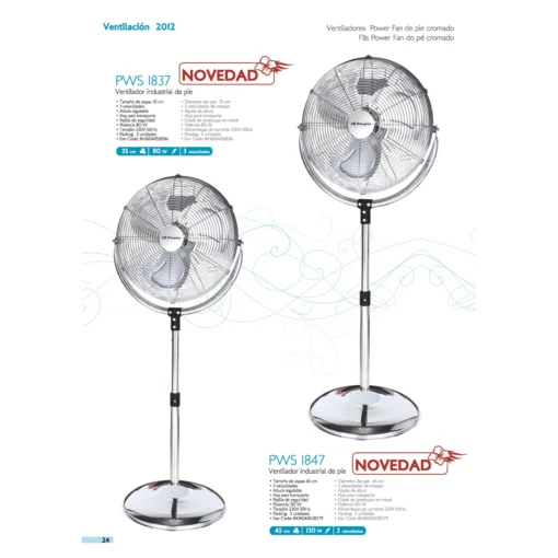 Repuestos para Ventilador industrial Orbegozo PWS 1837