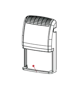 Carcasa frontal para deshumidificador Orbegozo DH 1810