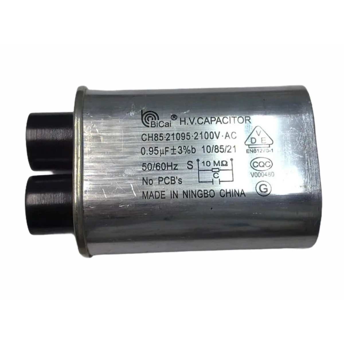 Condensador 0,95 µF 2100 VAC para microondas Orbegozo