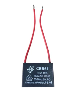 Condensador 1,5 µF 450 V CBB61 para ventilador de techo Orbegozo
