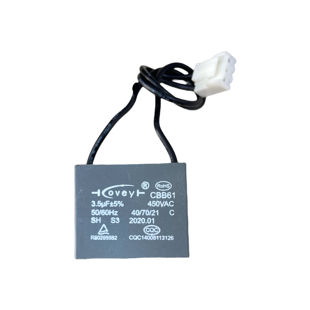 Condensador de motor de 3,5 µF para campana extractora Orbegozo DS 57190 B, DS 56190 B, DS 56170 B y otros modelos