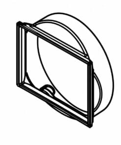 Imagen del recambio conector manguera-aparato para aire acondicionado portátil Orbegozo ADR 9000.