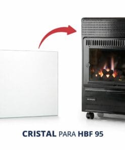 Cristal frontal para estufa de llama azul Orbegozo HBF 95