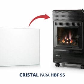Cristal frontal para estufa de llama azul Orbegozo HBF 95
