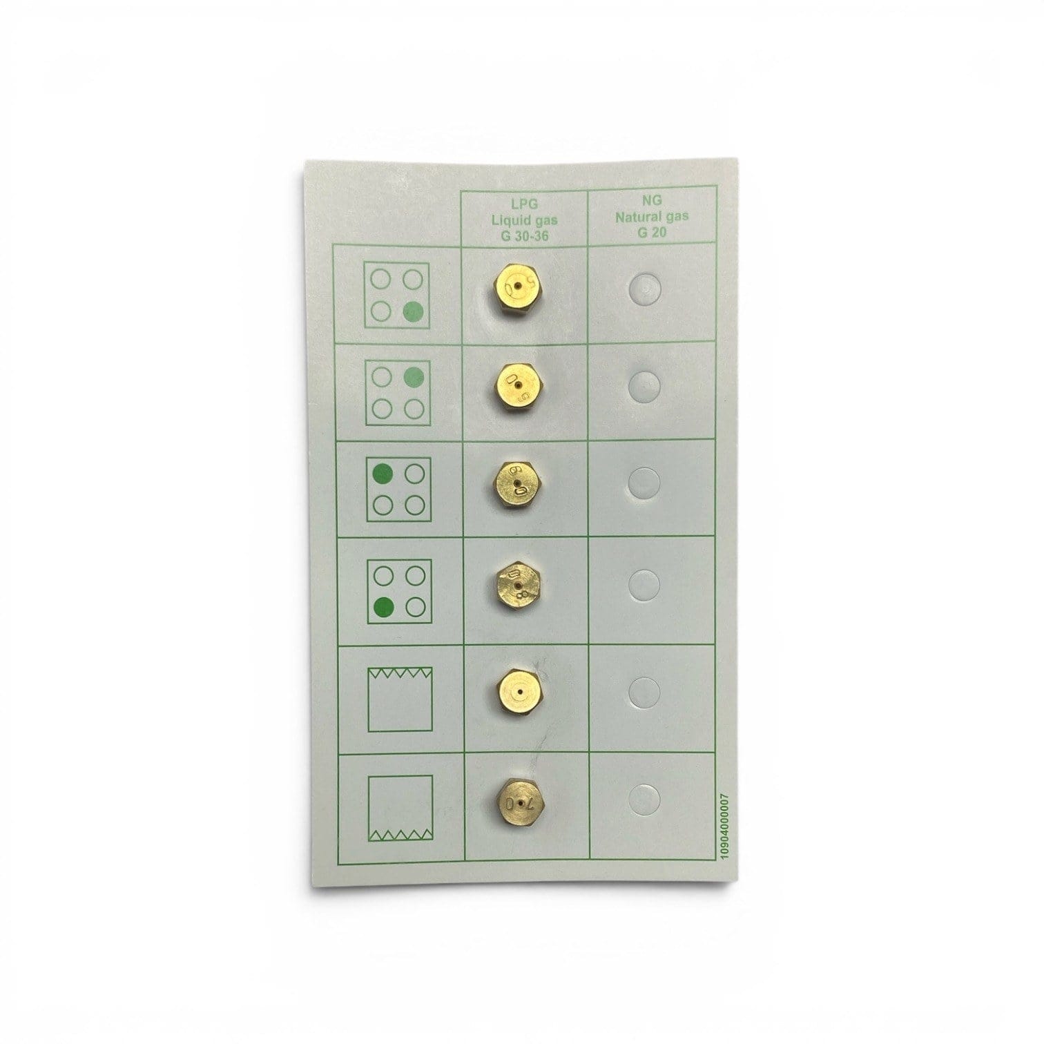 Kit inyector para Cocina a gas Orbegozo CH 5006