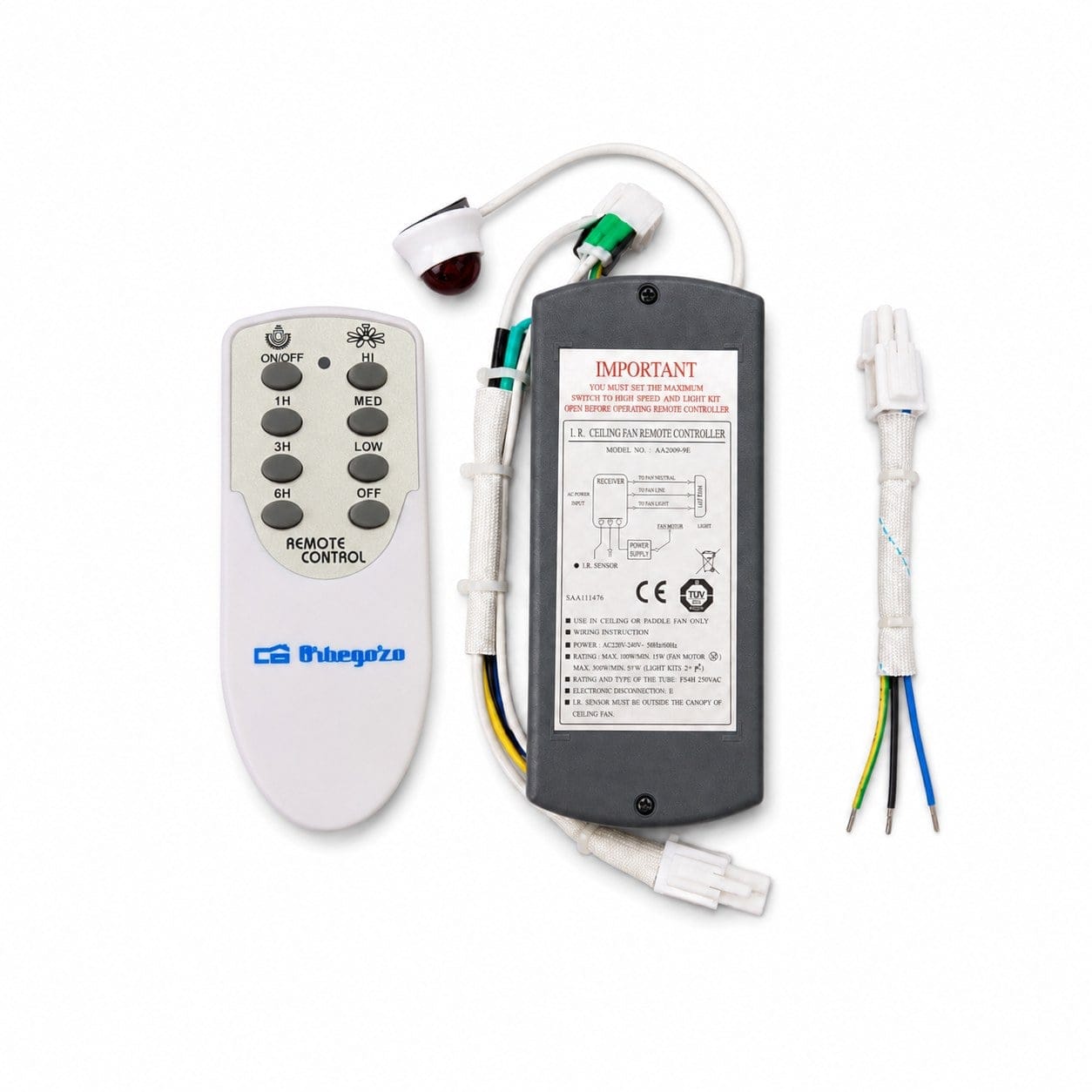 Kit telemando r2 para ventilador de techo Orbegozo CP 50120