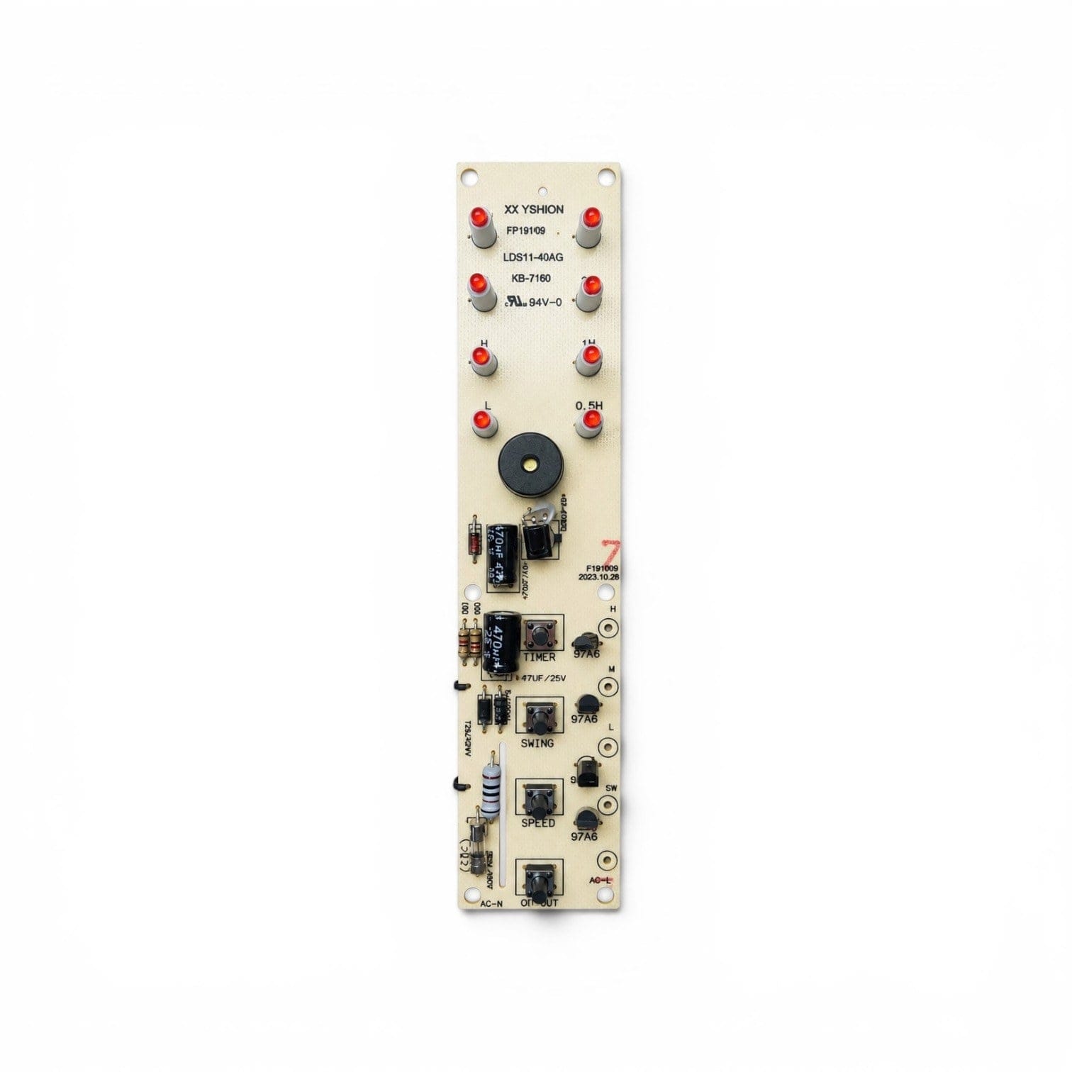 Placa electrónica de control para ventilador de pie Orbegozo SF 0244