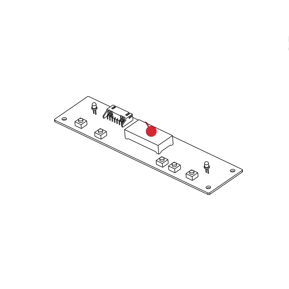 Placa electrónica de display D2519-480-02 para deshumidificador Orbegozo DH 2070 y otros modelos