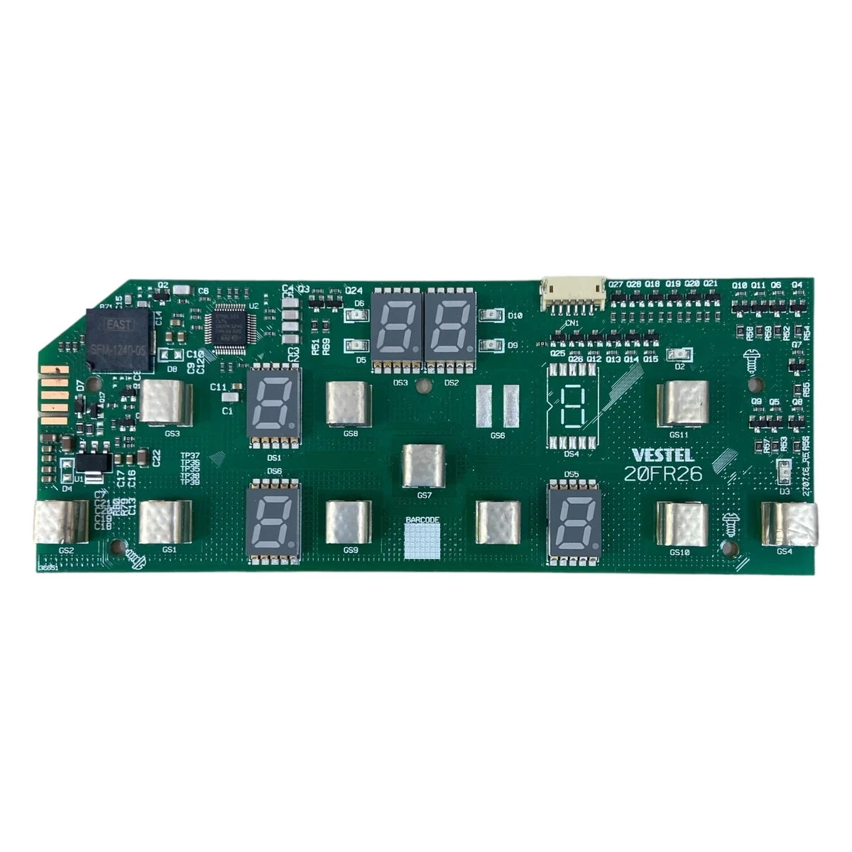 Placa electrónica táctil de control para placa de inducción Orbegozo ENI 7400