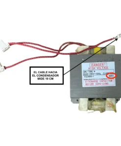 Transformador de alta tensión GAL-700E-4 GCD3 para microondas Orbegozo